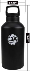 img 2 attached to Tahoe Trails 64 oz Black Water Bottle for Enhanced SEO