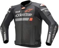 alpinestars men's missile igntion leather motorcycle jacket tech-air compatible, black, size 50: premium gear for enhanced safety and style logo