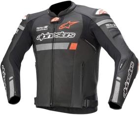 img 2 attached to Alpinestars Men's Missile Igntion Leather Motorcycle Jacket Tech-Air Compatible, Black, Size 50: Premium Gear for Enhanced Safety and Style