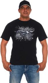 img 4 attached to Mustang Sleeve T Shirt Silver Design