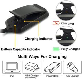 img 2 attached to FRUN Rechargeable Temperature Lightweight Bookworms Lighting & Ceiling Fans