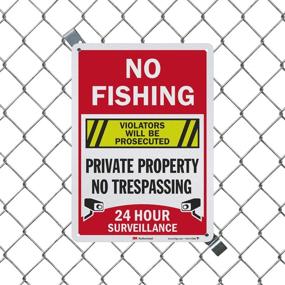 img 1 attached to SmartSign Fishing Trespassing Surveillance Prosecuted