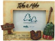 🏕️ 8-inch take a hike photo frame, fits 4x6" pictures логотип