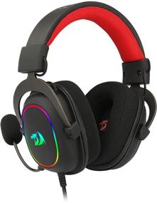 img 2 attached to 🎧 Гарнитура Redragon H510 Zeus-X RGB с подключением по проводу для игр - объемный звук 7.1 - драйверы аудио 53 мм с амбушюрами из памяти и покрытием из прочной ткани - многофункциональные наушники для разных платформ - питание через USB для ПК/PS4/NS.