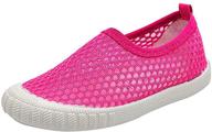 breathable slip-on aqua sneakers for kids running at the pool and beach - cior toddler swim shoes logo