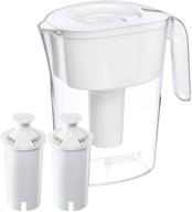 💧 cleanse and quench with brita lake model white 10 cup water filter pitcher logo