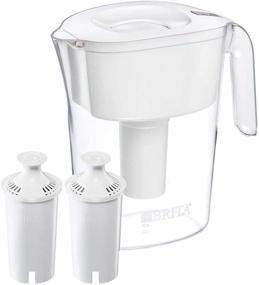 img 3 attached to 💧 Cleanse and Quench with Brita Lake Model White 10 Cup Water Filter Pitcher