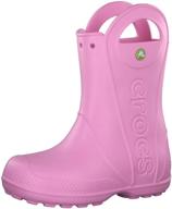 👢 детские унисекс ботинки crocs handle - сапоги для мальчиков логотип