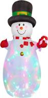 lighted inflatable multi color christmas decoration logo