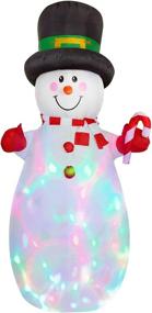 img 4 attached to Lighted Inflatable Multi Color Christmas Decoration