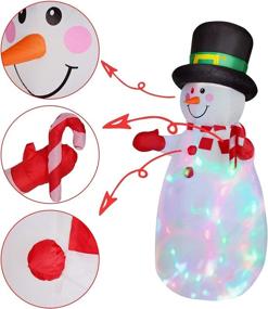 img 1 attached to Lighted Inflatable Multi Color Christmas Decoration