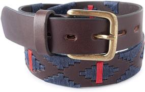 img 4 attached to Artisanal Hand-Stitched Leather Gaucholife Men's Accessories and Belts: Vibrantly Multi-Coloured Must-Haves