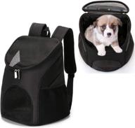 yingjee breathable dog carrier backpack with mesh ventilation and safety 🐶 features for traveling, hiking, camping, walking &amp; outdoor - ideal for small pets/cats/puppies logo