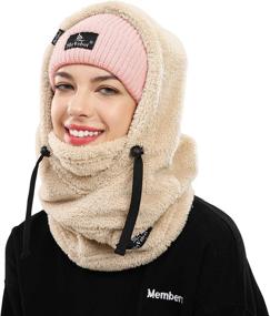 img 4 attached to Shy Velvet Balaclava: Wind-Resistant Winter Face Mask, Fleece Ski Mask for Men and Women - Stay Warm with this Face Cover Hat Cap Scarf!