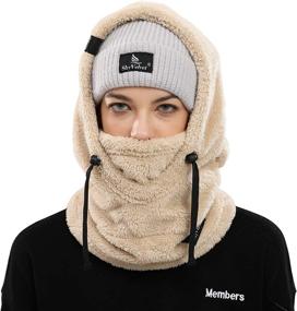 img 3 attached to Shy Velvet Balaclava: Wind-Resistant Winter Face Mask, Fleece Ski Mask for Men and Women - Stay Warm with this Face Cover Hat Cap Scarf!