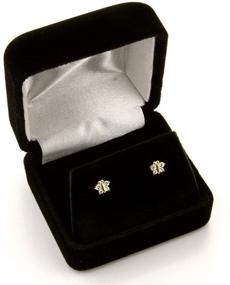 img 2 attached to 12 Color Options - 14k Yellow Gold Flower Stud Earrings with Secure Screw Back Closure