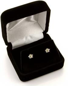 img 1 attached to 12 Color Options - 14k Yellow Gold Flower Stud Earrings with Secure Screw Back Closure