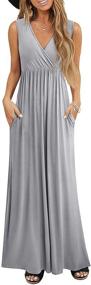 img 4 attached to HOMEYEE Women Casual Dresses Pockets Women's Clothing in Dresses