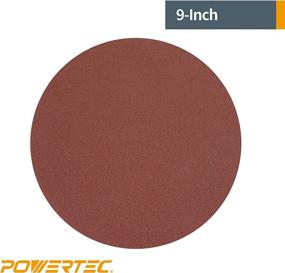 img 2 attached to 🪚 10-Pack POWERTEC 110580 9-Inch PSA 80 Grit Aluminum Oxide Adhesive Sanding Discs: Efficient Sanding Solution