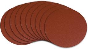 img 4 attached to 🪚 10-Pack POWERTEC 110580 9-Inch PSA 80 Grit Aluminum Oxide Adhesive Sanding Discs: Efficient Sanding Solution