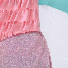 img 2 attached to 🧜 Lush Decor Mermaid Ruffle Comforter Set – Twin Size, Pink/Purple Delight