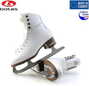 img 3 attached to ⛸️ European Made Botas Figure Ice Skates Models 325, 829, 326 for Women, Girls, Kids - Sabrina Blades - White Color