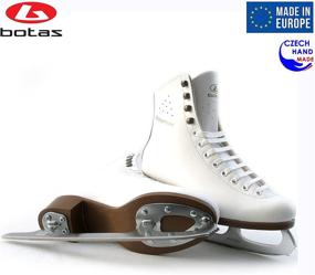 img 2 attached to ⛸️ European Made Botas Figure Ice Skates Models 325, 829, 326 for Women, Girls, Kids - Sabrina Blades - White Color