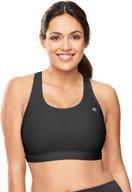 👚 black vented compression sports bra for plus-size women, 3x large - champion brand logo