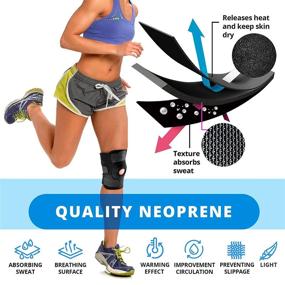 img 3 attached to 🏋️ NeoProMedical Professional Knee Brace - Compression Sleeve Support for Men and Women with Side Stabilizers - Breathable Elasticated Pad for Running and Hiking - 1 Pc