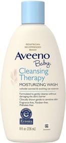 img 4 attached to 👶 Aveeno Baby Cleansing Therapy Moisturizing Wash with Soothing Natural Colloidal Oatmeal for Sensitive Skin - Hypoallergenic, Paraben and Phthalate-Free, 8 fl. oz - Enhance SEO!