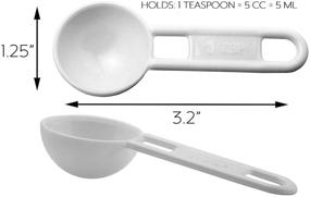 img 2 attached to 24-Pack Teaspoon Measuring Spoons: 5 ml / 5 cc Scoops for Spice Bottle Fit