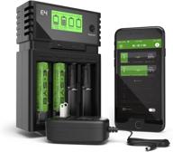 🔋 esyb e4 intelligent battery charger 4 bay: lcd display, universal fast charging for all ni-mh/ni-cd and li-ion batteries logo