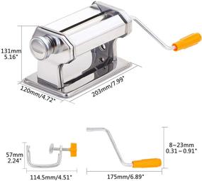 img 3 attached to Polymer Clay Press Machine by PH PandaHall - Hand Operated Clay Press with Extenders, Mixers, and 6 Thickness Options for Flattening and Smoothing (Includes Table Clamp)