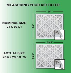 img 3 attached to 🌬️ Filterbuy GOLD MERV 11 24x30x1 Air Filter, Pleated HVAC AC Furnace Filters (2-Pack)