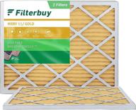 🌬️ filterbuy gold merv 11 24x30x1 air filter, pleated hvac ac furnace filters (2-pack) logo