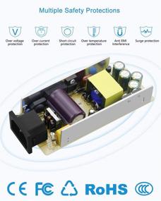 img 1 attached to 💡 ALITOVE DC 12V 5A Power Supply Adapter Converter Transformer AC 100-240V Input with 5.5x2.1mm DC Output Jack for 5050 3528 LED Strip Module Light