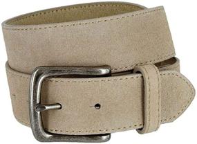 img 4 attached to Casual Jean Suede Leather Belt Men's Accessories and Belts