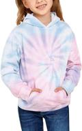 👚 luvamia tie dye sweatshirts hoodie - casual crewneck long sleeve pullover tops for girls logo