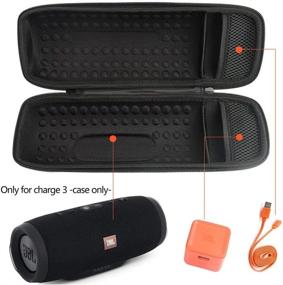 img 1 attached to 👜 Прочный жесткий чехол для портативного динамика JBL Charge 3 - Водонепроницаемый - Хранение USB-кабеля и зарядного устройства - от PAIYULE