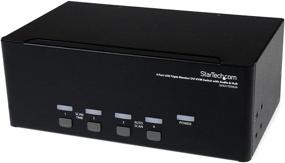 img 4 attached to 🖥️ StarTech.com 4 Port Triple Monitor DVI USB KVM Switch - Multi Monitor KVM with Audio & USB Hub (SV431TDVIUA), Black