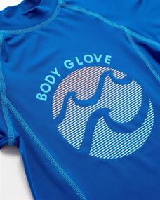 img 2 attached to 🏊 Stay Protected and Stylish: Body Glove Boys' 2-Piece UPF 50+ Rash Guard and Swimsuit Trunks Set for Little Boys/Big Boys