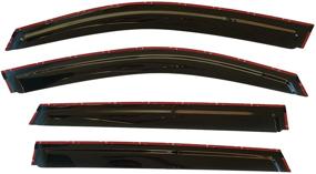 img 2 attached to 🌧️ Dark Tinted Tape-On Side Window Visor Deflectors | Rain Guards for Subaru Outback 2020-2022 Premium, Limited, Touring