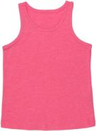 👕 tobeinstyle kids boys girls soft lightweight jersey scoop neck tank top: fashionable comfort for active kids logo