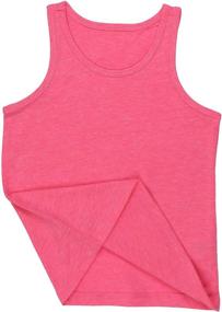 img 3 attached to 👕 ToBeInStyle Kids Boys Girls Soft Lightweight Jersey Scoop Neck Tank Top: Fashionable Comfort for Active Kids