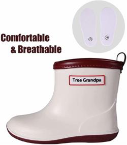 img 2 attached to Ultimate Waterproof Toddler Rain Shoes 👟 - Stylish & Easy Boys' Shoes and Boots
