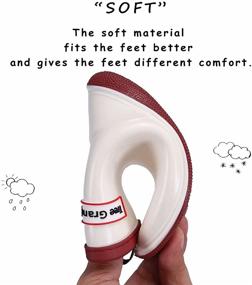 img 1 attached to Ultimate Waterproof Toddler Rain Shoes 👟 - Stylish & Easy Boys' Shoes and Boots