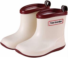 img 4 attached to Ultimate Waterproof Toddler Rain Shoes 👟 - Stylish & Easy Boys' Shoes and Boots