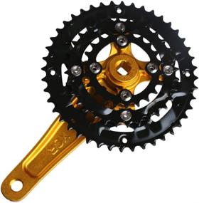 img 2 attached to 🚲 GANOPPER 9S 9-Speed Crankset: 22 32 44T, 170mm MTB Chainset – 104BCD 64BCD, Easy to Modify Single Crank Set