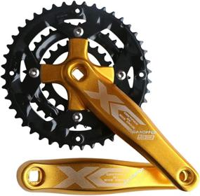 img 4 attached to 🚲 GANOPPER 9S 9-Speed Crankset: 22 32 44T, 170mm MTB Chainset – 104BCD 64BCD, Easy to Modify Single Crank Set