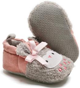 img 1 attached to COSANKIM Baby Boys Girls Slippers: Non-Slip Soft Sole Booties for Newborns & Toddlers